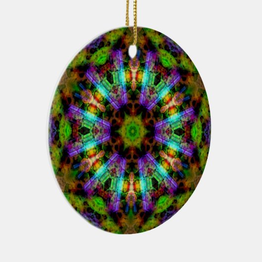 Luminous Psychedelic Mandala Ornament (Rechts)