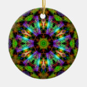 Luminous Psychedelic Mandala Ornament (Voorkant)
