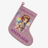 Luminous Rainbow Guardian fairy Grote Kerstsok (Voorkant (Hangend))