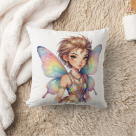 Luminous Rainbow Guardian fairy Kussen