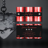 Luminous Red Black Sparkle Jewels Initialen Stijlv Visitekaartje