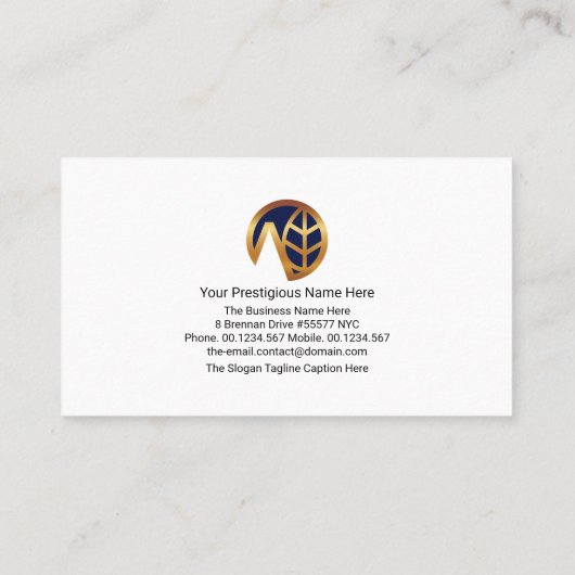 Luminous Red Maple Leaf Landscape Visitekaartje (Achterkant)