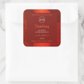 Luminous Red Marble Pattern Product Labels Logo (Tas)