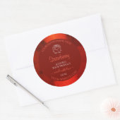 Luminous Red Marble Product Labels Roos Grafisch (Envelop)