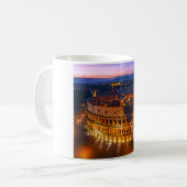 Luminous Roman Colosseum Nightscape Koffiemok (Voorkant links)