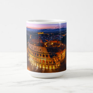 Luminous Roman Colosseum Nightscape Koffiemok