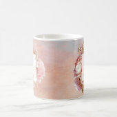 LUMINOUS ROOS Elegant modern Floral Monogram Koffiemok (Center)