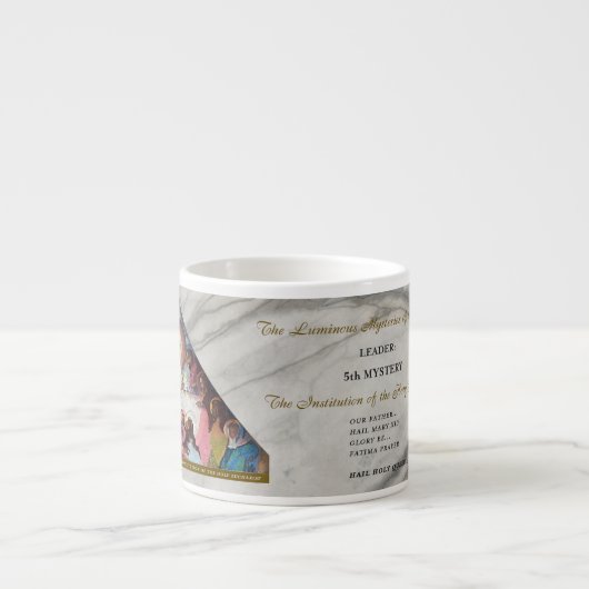 Luminous Rosary Mysteries Item #5: Last Supper Espresso Kop (Voorkant)