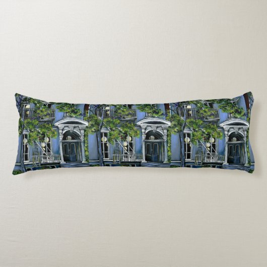 Luminous Shere from Binnen, New York City Lichaamskussen (Voorkant)