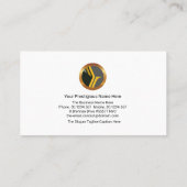 Luminous Shiny Silver Fighter Jet Airport Pilot Visitekaartje (Achterkant)