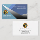 Luminous Shiny Silver Fighter Jet Airport Pilot Visitekaartje (Voorkant / Achterkant)