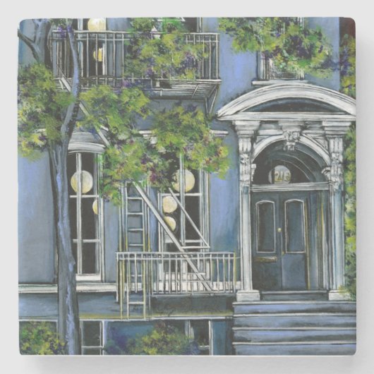 Luminous Sphere from Binnen, New York City Stenen Onderzetter (Voorkant)