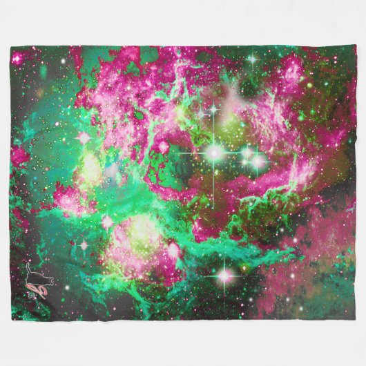 Luminous Star Field Fleece Blanket Deken (Voorkant (Horizontaal))
