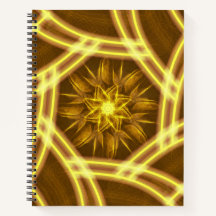 Luminous Star Portal – Symmetrical Golden Fractal