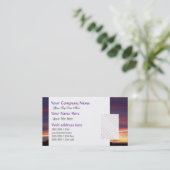 Luminous Sunset custom Visitekaartje (Staand voorkant)