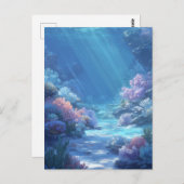 Luminous Tropical Underwater Coral Reef Briefkaart (Voorkant / Achterkant)