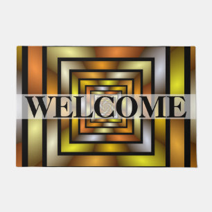 Luminous Tunnel Colorful Fractal Pattern Welkom Deurmat