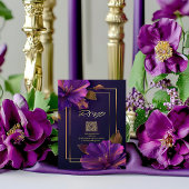 Luminous Violets QR Code RSVP  Kaartje