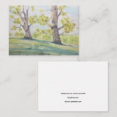 Luminous Watercolor Trees Notitiekaartje (Voorkant / Achterkant)
