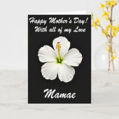 Luminous White Bloom Moeders Kaart (Gele Bloem)