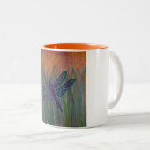 Luminous Wind Dragonfly Tweekleurige Koffiemok (Voorkant rechts)