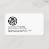 Luminous Your Name Electrical Services Visitekaartje (Achterkant)