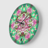 Luminous Zen Lotus Clock Grote Klok (Hoek)