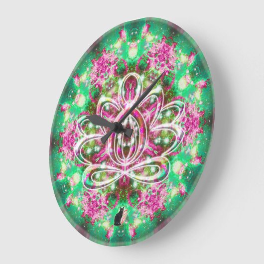 Luminous Zen Lotus Clock Grote Klok (Hoek)