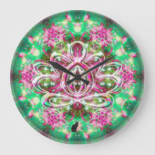 Luminous Zen Lotus Clock Grote Klok (Voorkant)