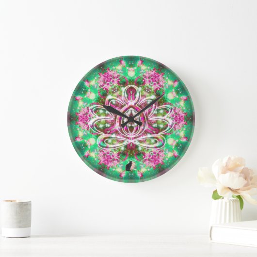 Luminous Zen Lotus Clock Grote Klok (Huis)