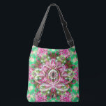 Luminous Zen Lotus Crossbody Tas<br><div class="desc">In a stellar kaleidoscope the spirit of the Zen Lotus centers its energy. Center your energy and become as one with this cosmic tote of the new age. Pack your bag with your mat and block and blanket and head for the ashram to do your practice. Perfect for all your...</div>
