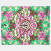 Luminous Zen Lotus Fleece Deken (Voorkant (Horizontaal))