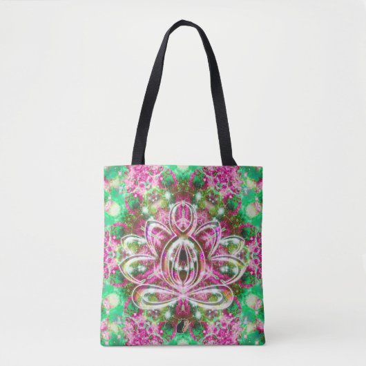 Luminous Zen Lotus Tote Bag (Voorkant)