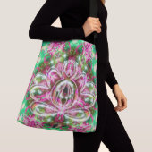 Luminueuze Zen Lotus Crossbody Tas (Dichtbij)