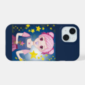 Lumi's wereld anime kunst iPhone 15 case (Achterkant horizontaal)