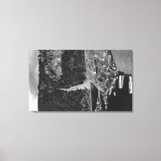 Lummi Island, WA - Lummi Rocks Uitzicht met Row Canvas Afdruk (Voorkant)