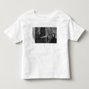 Lummi Island, WA - Lummi Rocks Uitzicht met Row Kinder Shirts