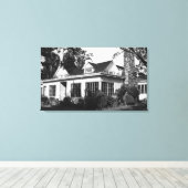 Lummi Island, WA - Uitzicht Loganita Lodge Photogr Canvas Afdruk (Insitu (Houten vloer))