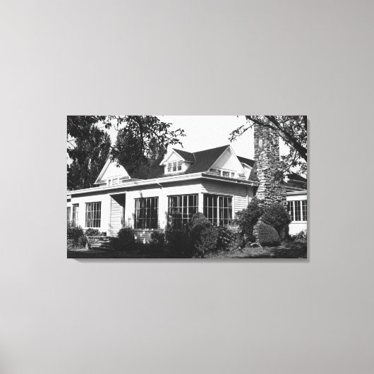 Lummi Island, WA - Uitzicht Loganita Lodge Photogr Canvas Afdruk (Voorkant)