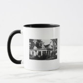 Lummi Island, WA - Uitzicht Loganita Lodge Photogr Mok (Links)