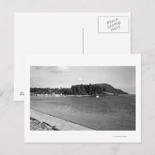 Lummi Island, WA - Uitzicht van Lago Bay Foto Briefkaart (Voorkant / Achterkant)