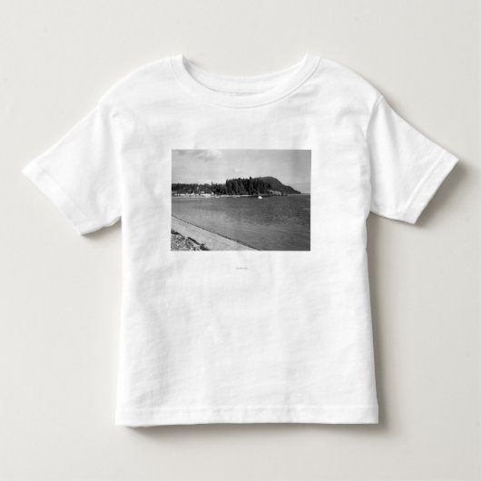 Lummi Island, WA - Uitzicht van Lago Bay Foto Kinder Shirts (Voorkant)