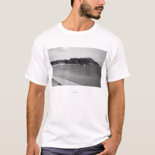 Lummi Island, WA - Uitzicht van Lago Bay Foto T-shirt