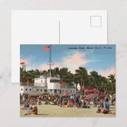 , Lummus Park, Miami Beach, Florida Briefkaart (Voorkant / Achterkant)