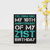 Lumomix Grappig 31e verjaardag. Uni Adult, Black,  Kaart (Gele Bloem)