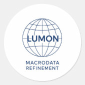 Lumon Macrodata Refinement Ronde Sticker (Voorkant)