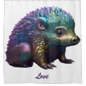 Lumos de egel douchegordijn (Voorkant)