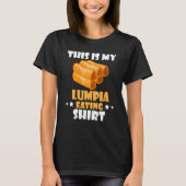 Lumpia Eating Pinoy Food Filipino Spri T-shirt (Voorkant)