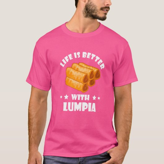 Lumpia Filipino Spring Roll Filippijnen T-shirt (Voorkant)
