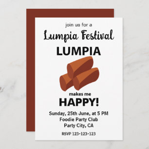 Lumpia maakt me blij Lumpia Festival Kaart